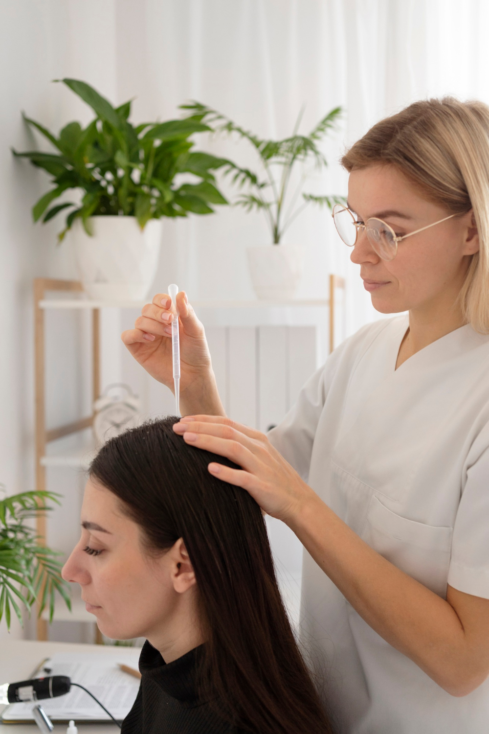 Hair restoration telehealth support