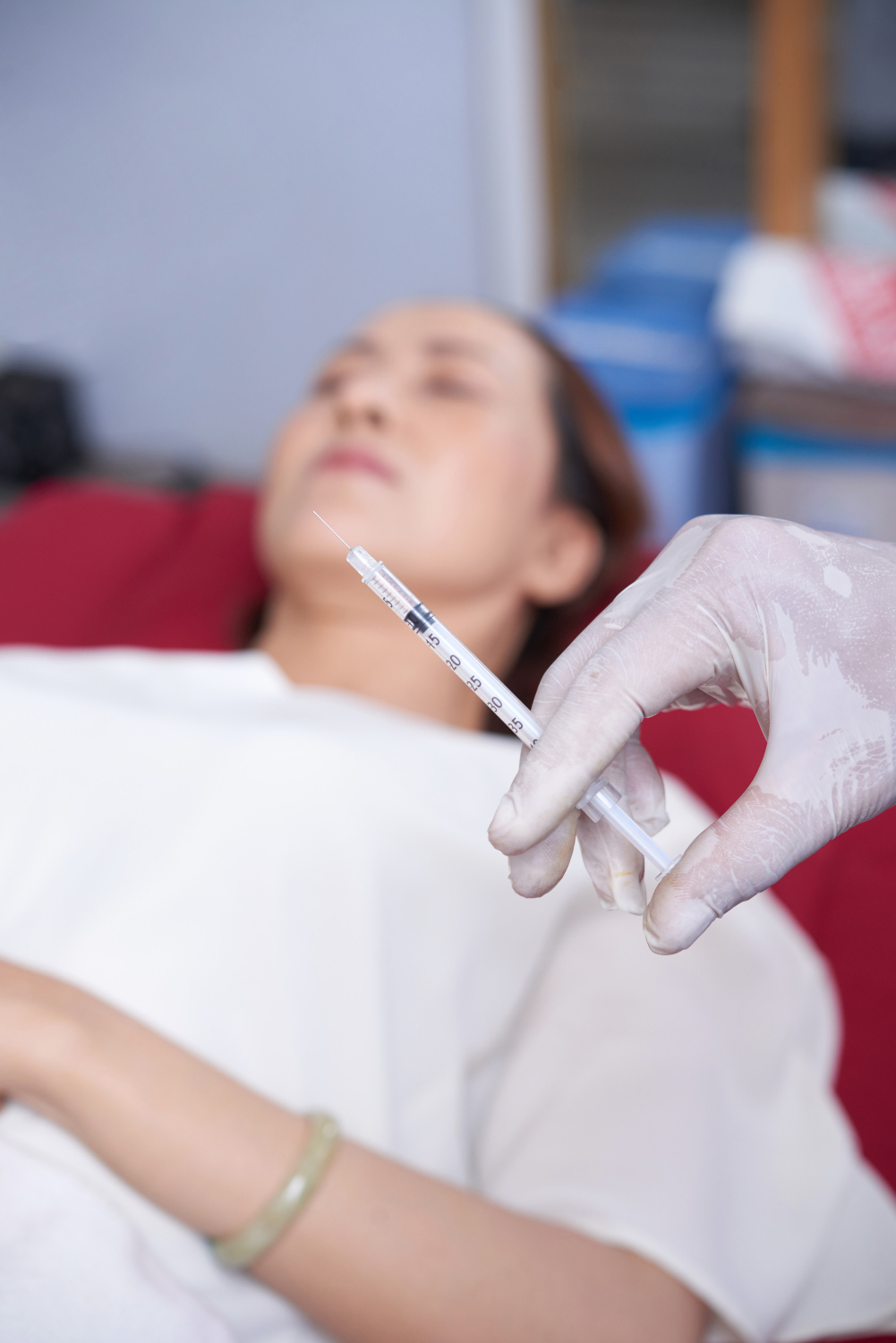 GLP-1 treatment options with medication pens and vials